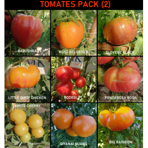 Набор семян tomates, 9 сорта, Tomates Pack — купить семена