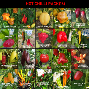 SUPER HOT 10+++, 20 chiles mas picantes del mundo, 200 semillas