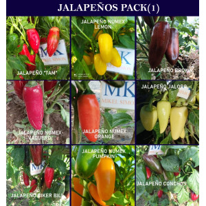 Paket sjemena Jalapeños, 9 sorti sjemenke - kupovina