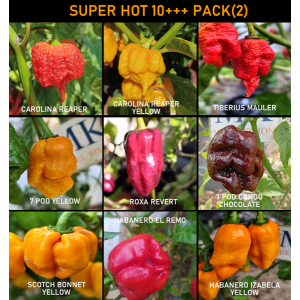 SUPER HOT 10+++, 9 chiles mas picantes del mundo, pack семена - к