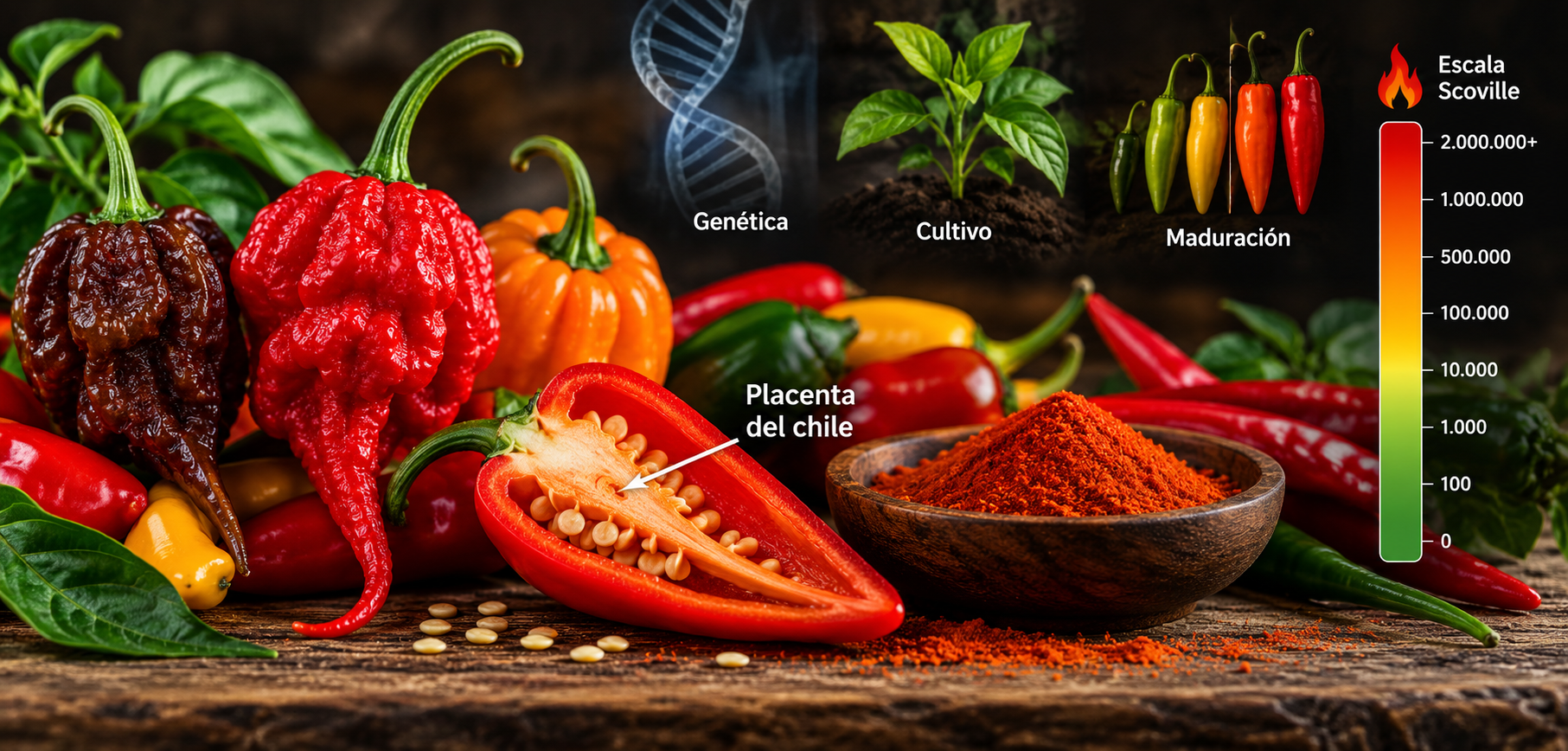 Por qué unos chiles pican más que otros